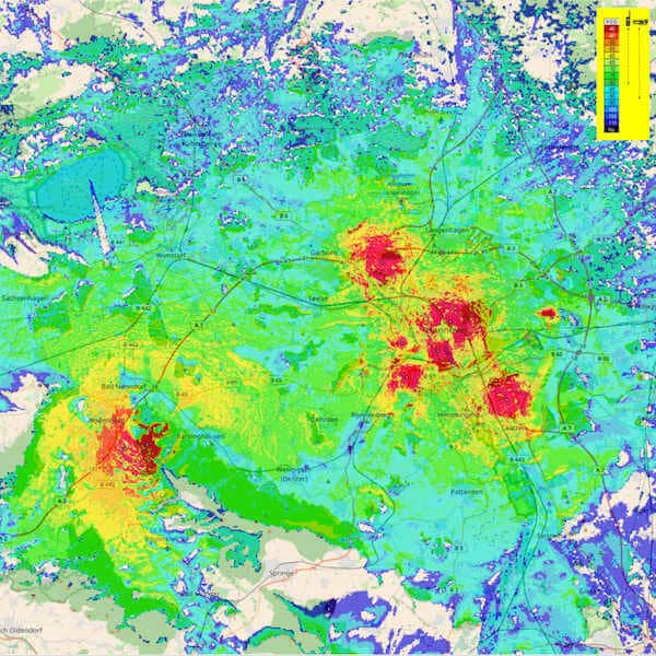 Funkversorgung Region Hannover + Niedersachen 2019